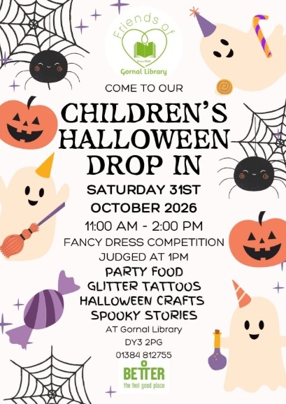 Friends of Gornal Library - Children's Halloween Drop In